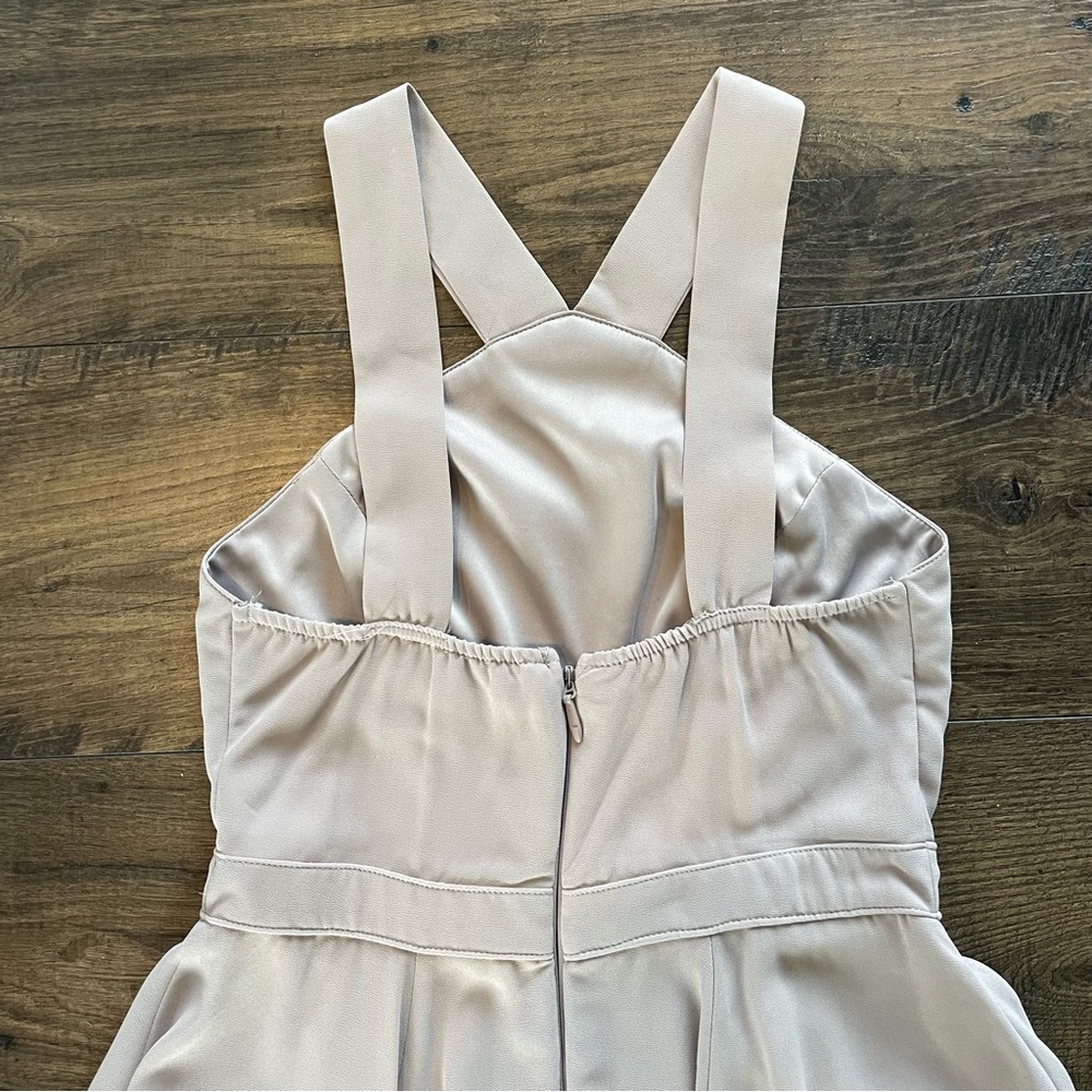 Lulus Forevermore Skater Gray Dress Size S - Picture 2 of 8